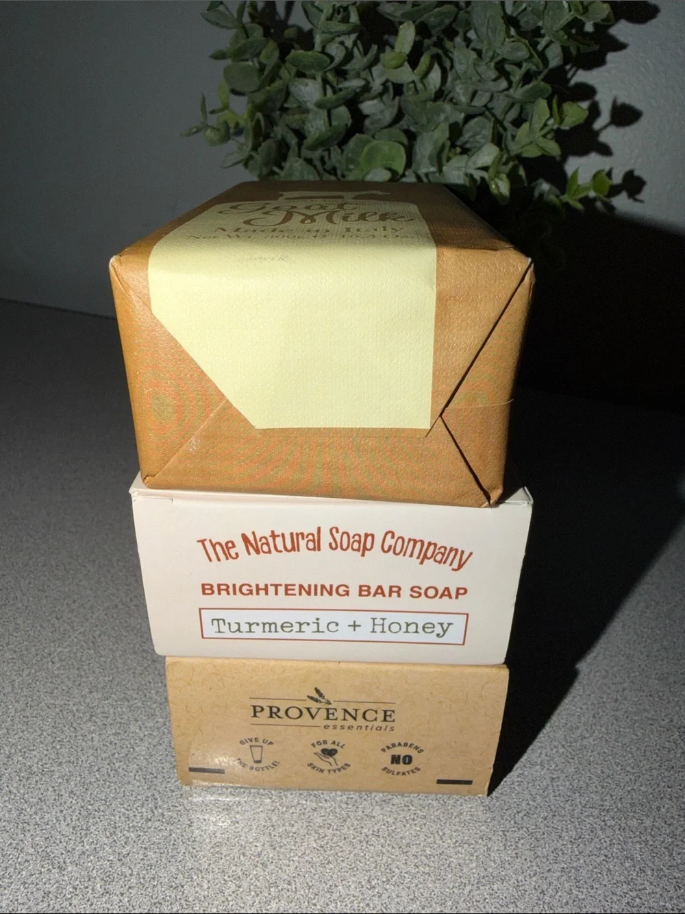 NATURAL GOAT’S Milk Turmeric Honey Olive Oil Soap x 3